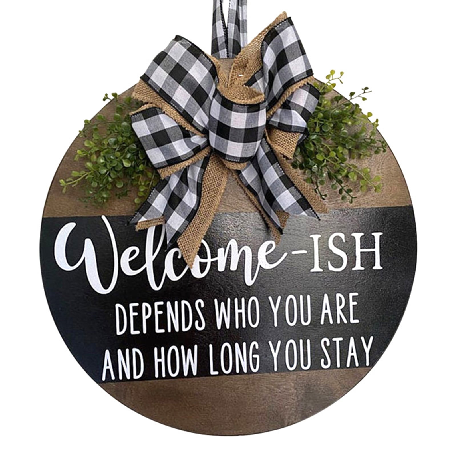 Buy Country Style Front Door Decoration Round Wooden Sign Hanging buy-country-style-front-door-decoration-round-wooden-sign-hanging