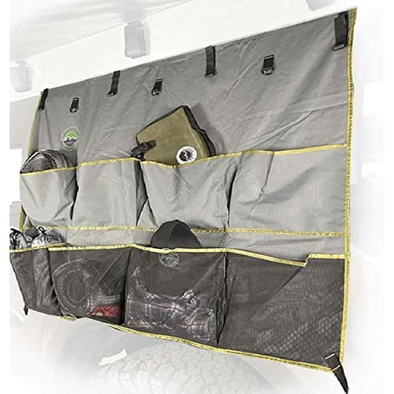 Overland Vehicle Systems Tent & Awning Organizer - 600D Rip Stop Material - 8 Pocket Storage System - for Use with Nomadic 270 Awning, Nomadic 270 LT Awning, Nomadic LTE Awnings