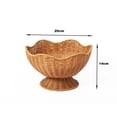 thumbnail image 5 of Rewenti Woven Rattan Bowl With Scalloped Edges Easter Egg Blue, 5 of 5