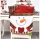 thumbnail image 3 of Toystoory Funda trasera de silla de tela de franela de muñeco de nieve de Papá Noel, fundas de asiento suaves y lisas para el hogar, decoración Kits de decoración para fiestas Muñeco de nieve Toystoory HA009740-02B, 3 of 6