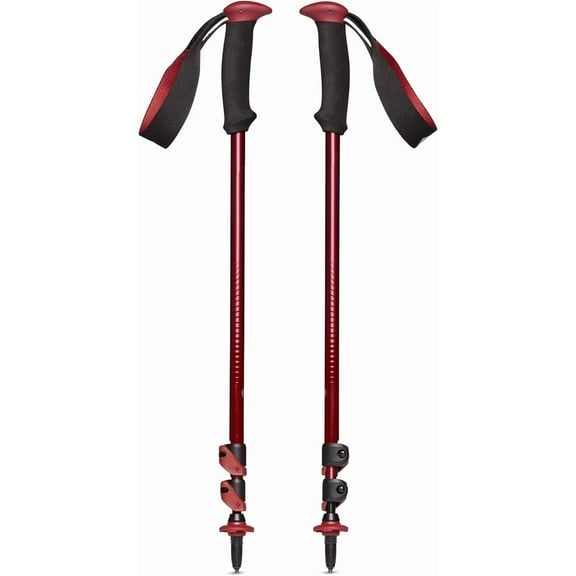 BLACK DIAMOND Trail Back Trekking Poles, Pair of 2 Lightweight Collapsible Aluminum Hiking Sticks for Trekking & Backpacking