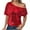Red, variant on Sequin Off The Shoulder Tops for Women Elegant Short Sleeve Tops Dressy Party Shirts Casual Cocktail Evening Pullover Red M