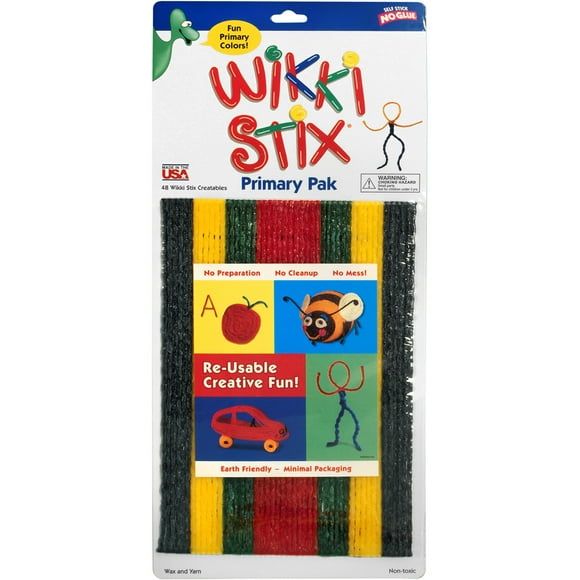 Wikki Stix 8" 48/Pkg-Primary
