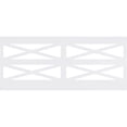 thumbnail image 2 of Ekena Millwork 40"H x 94 1/2"W Farmhouse Fence PVC Wainscot Paneling Kit, 2 of 13