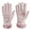 Pink, variant on Women's Winter Touchscreen Gloves, Puffer Insulated & Waterproof with Faux Fur Cuff
