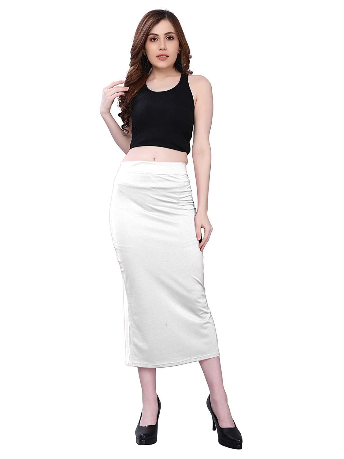 Saree Shapewear Petticoat For Women, Viscose Lycra Shape Wear Dress For Saree  Waist Trimmer Thigh Slimmer 