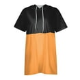 thumbnail image 5 of Black Women's Short Sleeve T-shirt, Womens Summer Oversized Hoodies Casual Short Sleeve Shirts Fashion Tunic Tops Lightweight Pullover With Pockets,Women's Short sleeve T-shirt S, 5 of 5