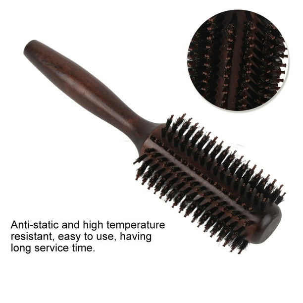Peine Redondo Con Rodillo De Tubo De Madera Maciza, Peine Para Peinar A Las Mujeres, Peine Que Se Desvanece, Secador De Pelo, Accesorio De Peine, Accesorio De Peine, Peine Para