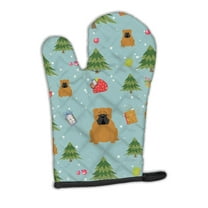 Christmas English Bulldog Red Oven Mitt