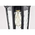 thumbnail image 7 of Nuvo Lighting East River Outdoor Hanging Light Matte Black Finish Clear Water Glass, 7 of 7