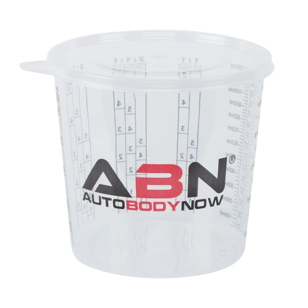 ABN Automotive Paint Mixing Cups 100pc 32oz Plastic Measuring Cups