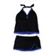 thumbnail image 1 of Tankini de 2 piezas con falda con volantes de talla grande para mujer Profile, negro, 18W Profile Tankini, 1 of 2