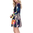 thumbnail image 4 of Weardear Women's Deep V Neck Dress Loose Shift Mini Tunic Dresses for Women 2024, 4 of 6