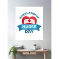 thumbnail image 2 of Celebrating International Nurse Day - Banner Template Poster Wall Art, Modern Wall Decor, 12x18 UNFRAMED, 2 of 3