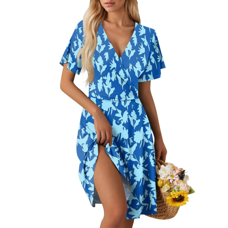 sexy resort dress Vionelle Plus Size Pink Floral Off Shoulder Backless Chiffon A-Line Dresses Wedding Guest Party Semi Formal Puff Sleeve High Waist Flared Bo,4XL