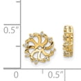 thumbnail image 3 of 14K Yellow Gold AA Diamond Earring Jackets, 3 of 3