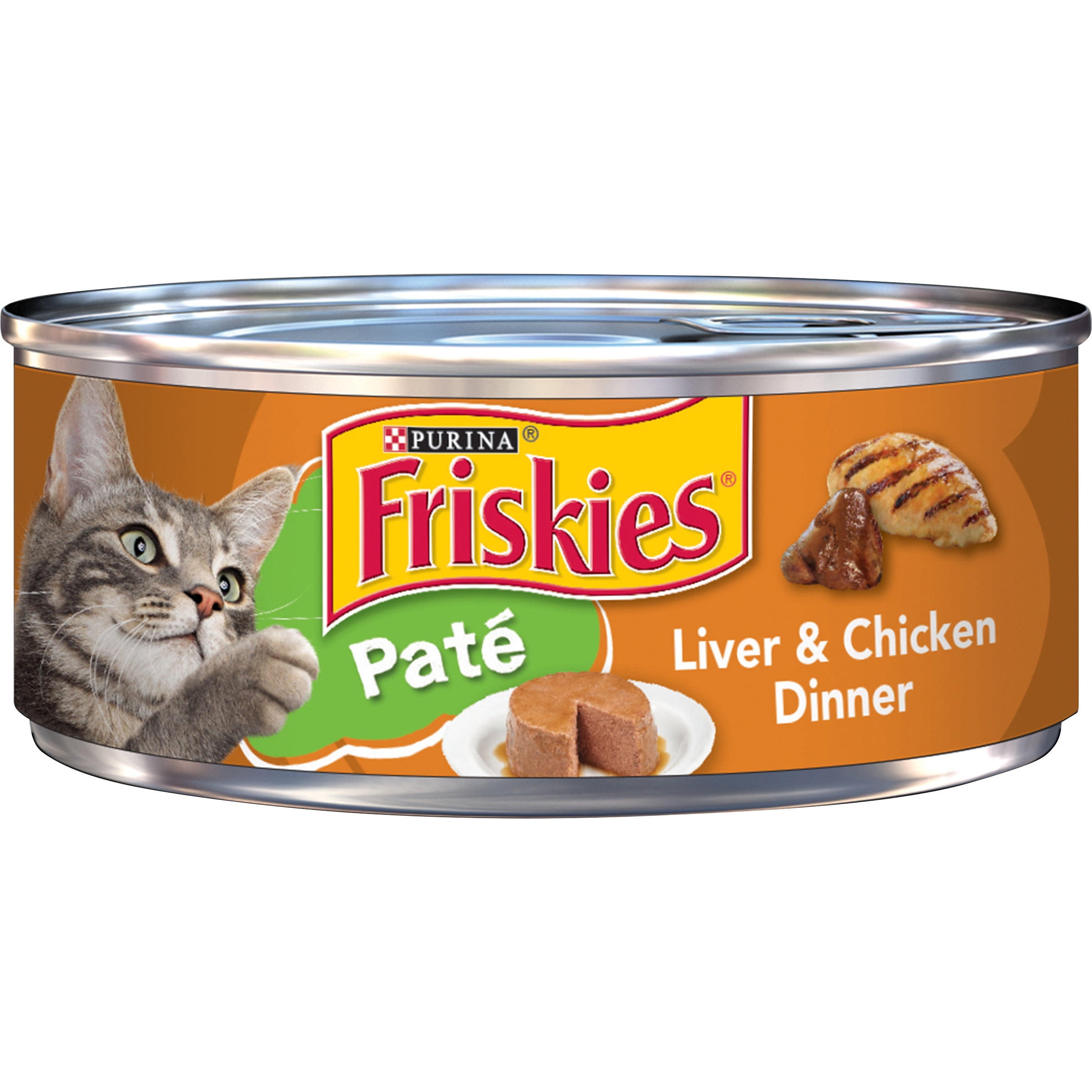 Friskies Liver & Chicken Dinner Pate Wet Cat Food, 5.5 oz Can