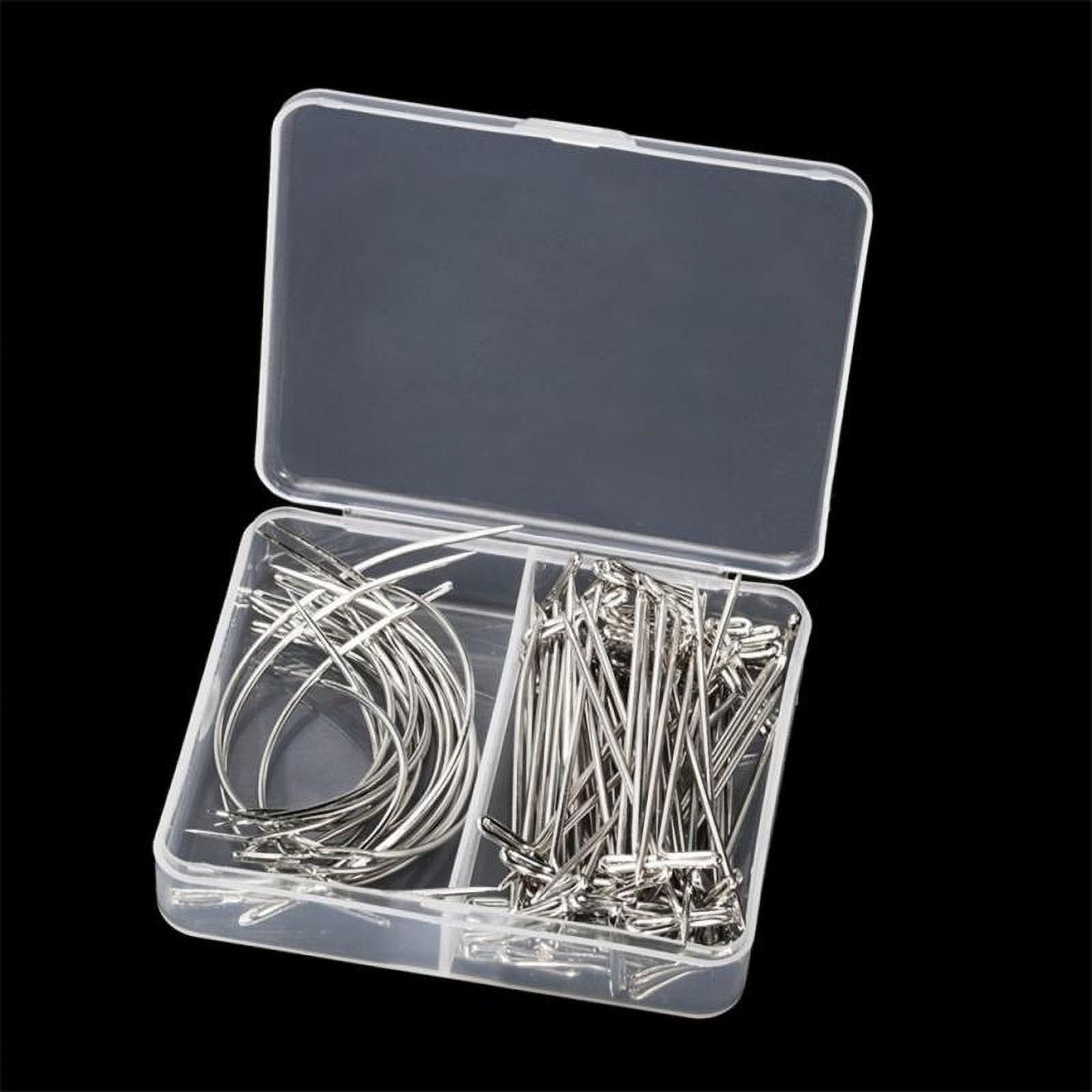  70 Pieces Wig Making Pins Needles Set, Wig T Pins and C Curved  Needles Hair Weave Needles for Wig Making, Blocking Knitting, Modelling and  Crafts : Arts, Crafts & Sewing