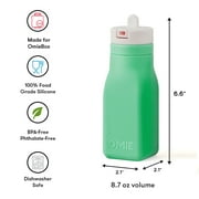 OmieBottle for OmieBox - Silicone liquid hydration accessory with straw - Green by OmieLife