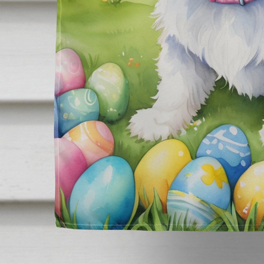 Shih Tzu Easter Egg Hunt House Flag 28 in x 40 in