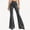 Gray, variant on Bpyeka Women's Flare Pants High Waist Velvet Solid Stretch Casual Long Pants S-3XL