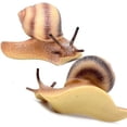 thumbnail image 4 of Figuras de caracol en miniatura, modelo de caracol para decoración de micropaisaje de jardín de hadas, 2 uds., 4 of 5