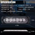 thumbnail image 3 of Par Lateral Faro Led Barra Estrobo Patrulla 18 Función Auto, 3 of 7