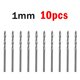 thumbnail image 3 of Riwesomey Taladro resistente al desgaste, vástago , broca de trino de alta velocidad, 10 Uds. Herramientas manuales y eléctricas 1 mm, 3 of 6
