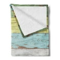 thumbnail image 2 of Music Soft Flannel Fleece Throw Blanket, Acoustic Guitar on Colorful Painted Aged Wooden Planks Rustic Country Design Print, Cozy Plush for Indoor and Outdoor Use, 50" x 60", Multicolor, by Ambesonne, 2 of 5