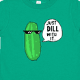 thumbnail image 4 of Inktastic Just Dill with It Chill Dill Pickle in Sunglasses Boys or Girls Toddler T-Shirt, 4 of 5