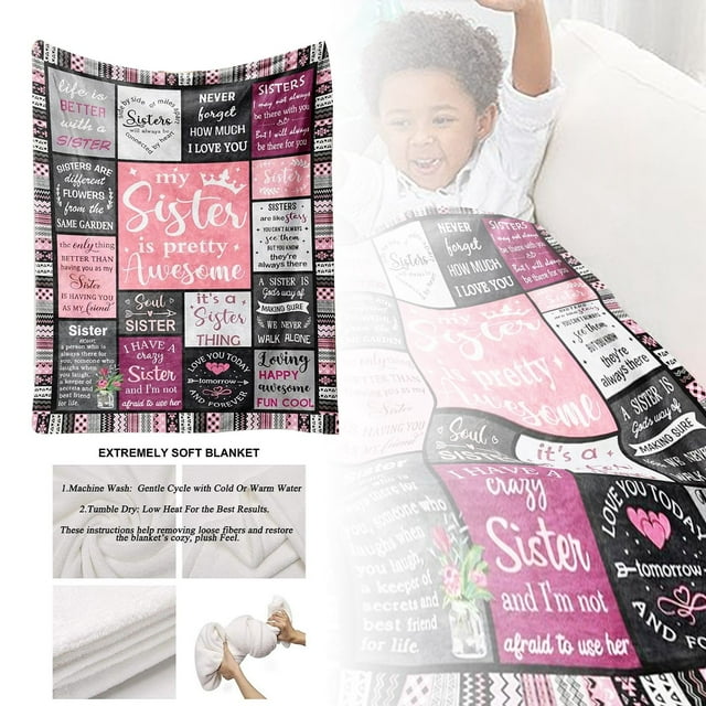 Letter Pattern Blanket 1 Count Soft Comfortable Throw Blanket Warm Napping Blanket for Home Travel Camping