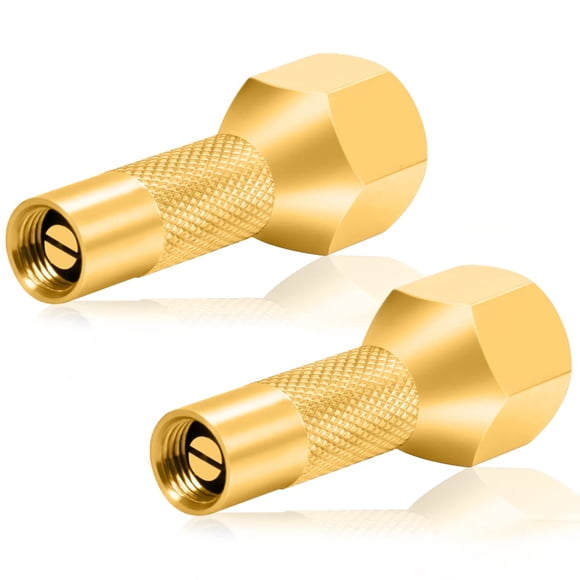 GODESON Air Chuck, Screw on Tire Inflator Nozzle for Tire Inflator Gauge Compressor Accessories, Twist-on Chucks(Pack 2pcs)