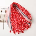 thumbnail image 2 of Wweixi Winter Female Scarf Made With Polyester For Warmth And Style Soft And Breathable Summer Women Scarf red, 2 of 6