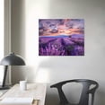 thumbnail image 4 of JRXY Lavender Field Scenery Poster Canvas Print Wall Art Picture Print Poster Modern Home Wall Decor Bedroom Aesthetics Living Room Office Décor (08x12inch,No Framed) picture 2, 4 of 5