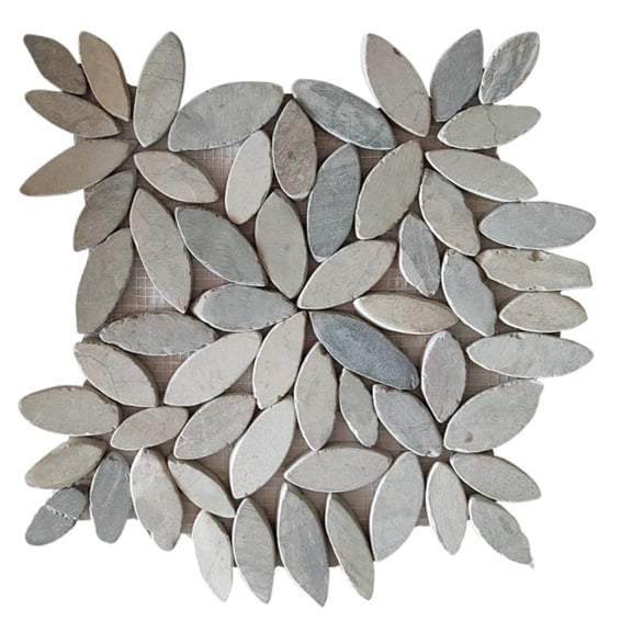 CNK Tile Gray Pebble Stone Mosaic Tiles - 1 Square Foot