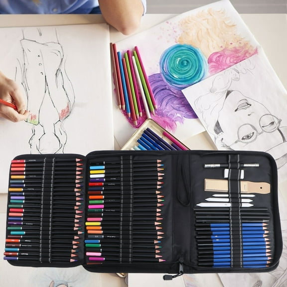 MLINS  95 PCS/Set Colored Pencil Sharpener Drawing Pencils