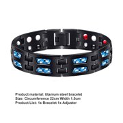 harmtty Therapy Bracelet Magnetic Adjustable Jewelry Anti-fatigue Electroplating Bracelet
