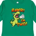 thumbnail image 4 of Inktastic Rawr I'm Two Dinosaur Boys or Girls Long Sleeve Toddler T-Shirt, 4 of 5