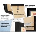 thumbnail image 2 of 2 Pack Sports Magazine Frame Fits Measuring 8.5 x 11.25 or 8.25 x 11 Inch Magazine Display Frame with Installed Hangers and Double Black Core Matting Wall Hanging, 2 of 7