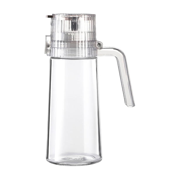 Vertedor de botella de aceite de vidrio, botella dispensadora de aceite de vinagrera de aspecto elegante con mango para , aceite de oliva, aceite blanco