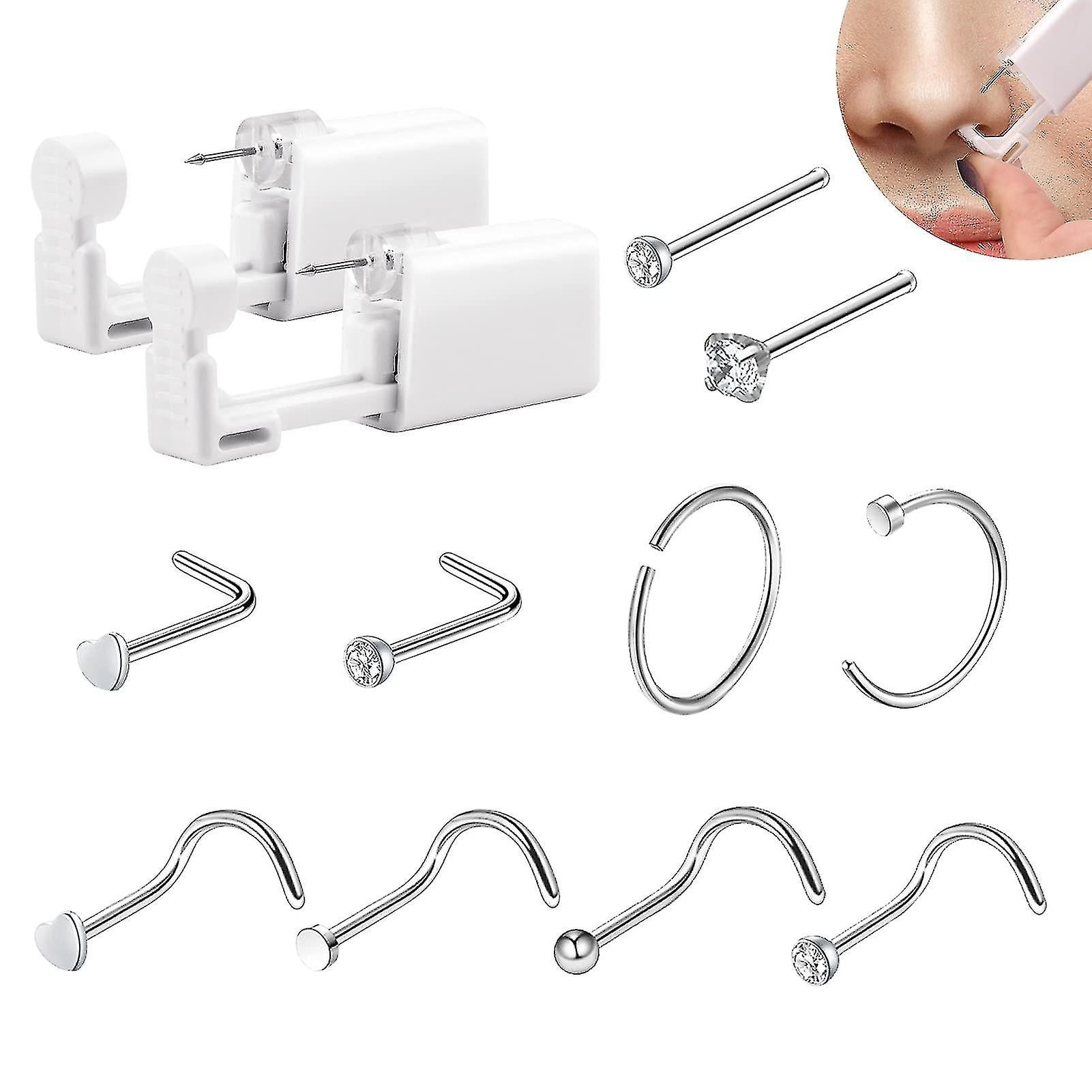Nose piercing set deals