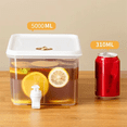 thumbnail image 4 of Cubo de agua fría de 5 l con grifo Hervidor de agua para refrigerador Dispensador de agua Hervidor Contenedor de bebidas de jugo de verano, 4 of 6