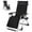 Black, variant on Slsy Zero Gravity Chair, Lawn Recliner, Reclining Patio Lounger Chair, Folding Portable Chaise with Reversible Soft Cushion, Cup Holder, Headrest