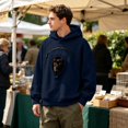 thumbnail image 6 of AURORADY Pet Pouch Hoodie for Women Men Oversized Sweatshirt with Zipper Pocket Cat Dog Carrier Pullover Top, 6 of 9