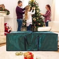 thumbnail image 3 of Christmas Tree Storage Bag, 39x13x13 in, Waterproof PE Fabric, Protects Decorations from Dust and Moisture, Organize Holiday Decor for Easy Carry and Storage, 3 of 7