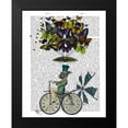 thumbnail image 2 of Fab Funky 15x18 Black Modern Framed Museum Art Print Titled - Time Flies Rabbit, 2 of 5