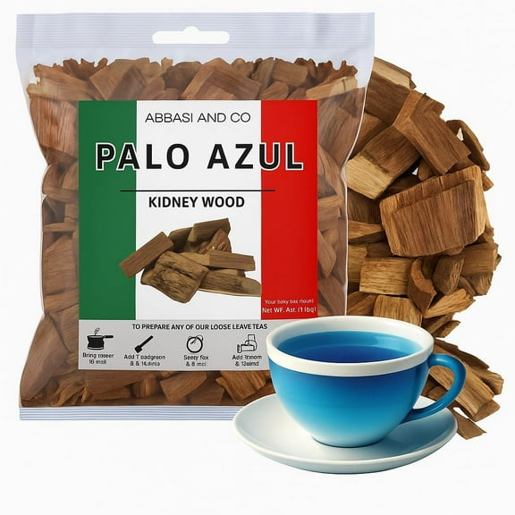 Palo Azul Herbal Tea | Kidneywood (Blue Stick) Te Herbal | Loose Leaf Wildcrafted Kidney Wood Tea | All Natural Tea, non-GMO. Imported from Mexico (4oz)