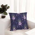 thumbnail image 6 of Pofeuu Lavender Flowers Print Double-sided plush pillowcase Square Throw Pillow Covers Pillows Cover for Living Room Bedroom Sofa Couch Cushion Cover（No pillow core）-12"x12", 6 of 7