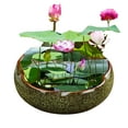 thumbnail image 3 of Ceramic Bowl Planter for Hydroponic Succulent Indoor Decorative Flower Pot with Kiln Change Design, 3 of 3