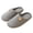 Gray, variant on Women's Cotton Waffle Weave Slippers Closed Toe Breathable Slip On House Shoes with Non Slip Sole for Home Lounge Pink